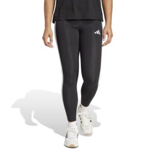 adidas Mujer Essentials 3-Stripes Cotton Leggings, Black/White, M