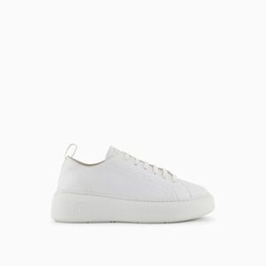 Armani Exchange Mujer The Super Sneaker Zapatillas, Optic White, 35 EU