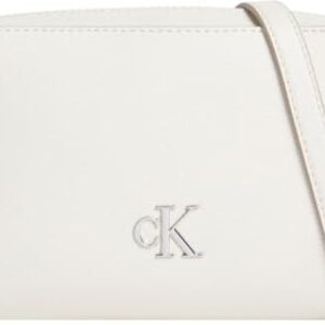 Calvin Klein Bolso bandolera Mujer Minimal Monogram Camera Bag con logotipo, Multicolor (Silver Birch), Talla Única