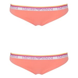 EMPORIO ARMANI 2-Pack Brazilian Calzoncillos, Neon Pink/Neon Pin, XL para Mujer