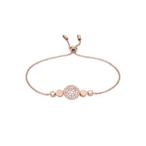 Fossil Pulsera Para Mujer Mop, Longitud Interior Mín.: 165mm Rose Gold Stainless Steel Bracelet, JF02905791