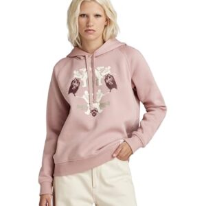 G-Star para Mujer Sudadera con Capucha Look Book Graphic, Púrpura (lt Berry Mist D24670-A971-8147), XXS
