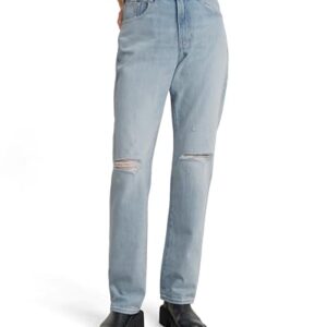 G-STAR Viktoria High Straight Jeans, Azul (Sun Faded Ripped Mirage Blue D23959-d499-g365), 32W / 32L Mujer