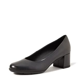 Geox D New Annya Mid A, Zapatos de tacón con Punta Cerrada Mujer, Negro (Black 85), 38 EU
