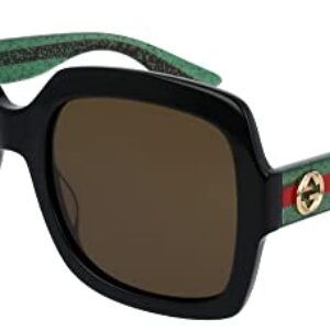 GUCCI GG0036SN Gafas, Black-Green-Brown, 54 para Mujer