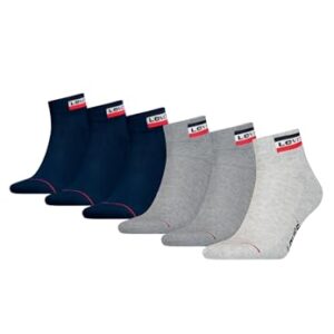 LEVIS LEVIS MID CUT SPRTWR LOGO 6P ECOM, CUARTELES Unisex adulto, grey/dress blues combo, 43/46