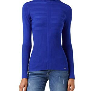 Morgan Jersey manga larga cuello de tortuga Azul XS