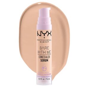 NYX Professional Makeup Bare With Me Serum Corrector, Natural, Cobertura Media, Vainilla, 9,6ml