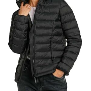 Pepe Jeans Ammy Short Chaqueta, Black, XS para Mujer