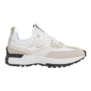 Pepe Jeans Zapatillas de Piel Lucky Print Blanco