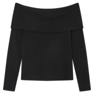 Springfield Top para Mujer de Hombros Descubiertos, Colección Culpables, Negro, S