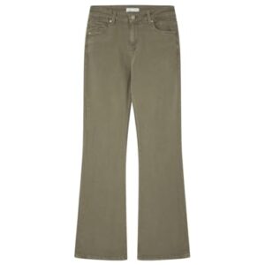 Springfield Vaqueros Glossy Low Flare Color, Gris Kaki, 40W/33L para Mujer