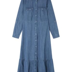 Springfield Vestido para Mujer, Azul Ahumado,36