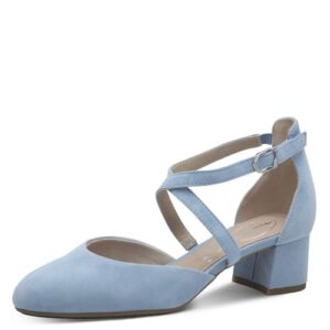 Tamaris 8-82302-44, Zapatos de Tacón Mujer, Azul Claro Suede, 38 EU
