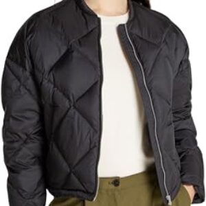 Tommy Hilfiger Chaqueta Bomber Mujer Casual Quilted Down acolchada, Negro (Black), XXL
