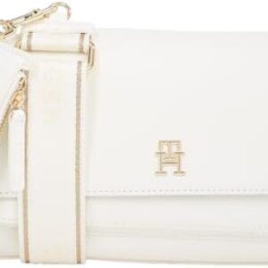Tommy Jeans Bolso bandolera Mujer Joy Crossover con correa ancha, Blanco (Ecru), Talla Única