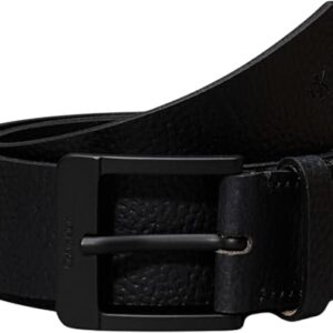 Calvin Klein Cinturón Hombre Nos Classic 4,0 cm Cinturón de piel, Negro (Black/Black), 85 cm