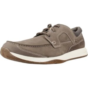 Clarks Sailview Lace, Zapatillas Hombre, Gris Topo, 44 EU