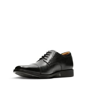 Clarks Tilden Cap, Zapatos para Hombre, Negro Black Leather, 41.5 EU