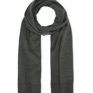 DANISH ENDURANCE Bufanda de Lana Merino, Suave y Caliente, para Hombres y Mujeres, Gris Oscuro, One Size