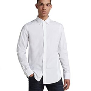 G-STAR Camisa Dressed Super Slim, Hombre, Blanco (White D17026-c271-110), S