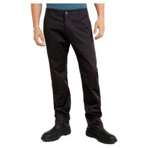 G-STAR Para Hombre Pantalones Mosa Straight Chino, Negro (dk Black D25547-5126-6484), 34W / 32L