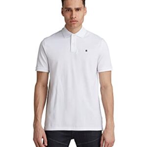 G-Star Para Hombre Polo Dunda, Blanco (white D08513-5864-110), XL