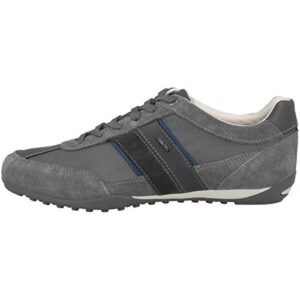 Geox U Wells C, Sneakers Hombre, Gris Dk Grey, 42 EU