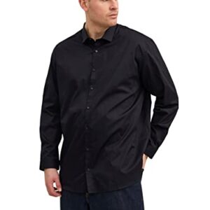JACK & JONES Jprblacardiff Camiseta L/S PS Noos Camisa, Hombre (FR/ES, Letras, XXL, Grande, Regular, Negro)