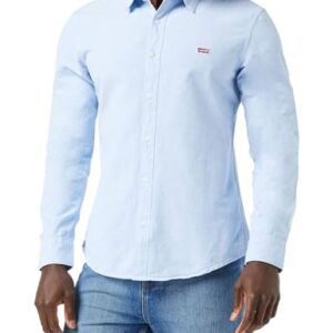 Levi's Long-Sleeve Battery Housemark Slim Camisa, Allure, M Hombre