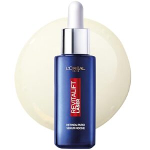 L'Oreal Paris Dermo Expertise Sérum de Noche Revitalift Laser con Retinol Puro, Cuidado Antiedad, Corrige Arrugas Profundas, 30 ml (Paquete de 1)