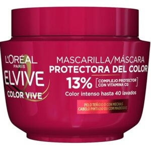 L'Oreal Paris Elvive Color Vive Mascarilla, 310ml, El embalaje puede variar