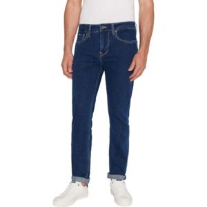 Pepe Jeans Slim Jeans para Hombre, Azul (Denim-CT7), 36W / 34L