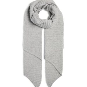 PIECES Pcpyron Estructured Long Scarf Noos BC Bufanda, Color Gris Claro, Talla única para Mujer